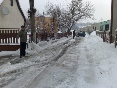 Fotogaléria Zima a povodeň v obci (7) Zima a povodeň v obci