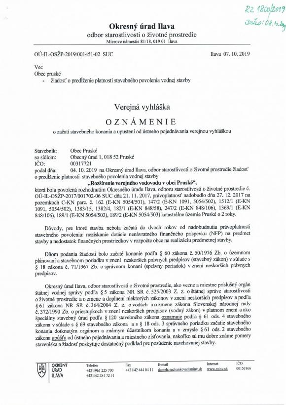 ozn. o začatí kon. predĺž. plat. rozšír. vod. Pruské 2019 - 0001.jpg ozn. o začatí kon. predĺž. plat. rozšír. vod. Pruské 2019 - 0001.jpg